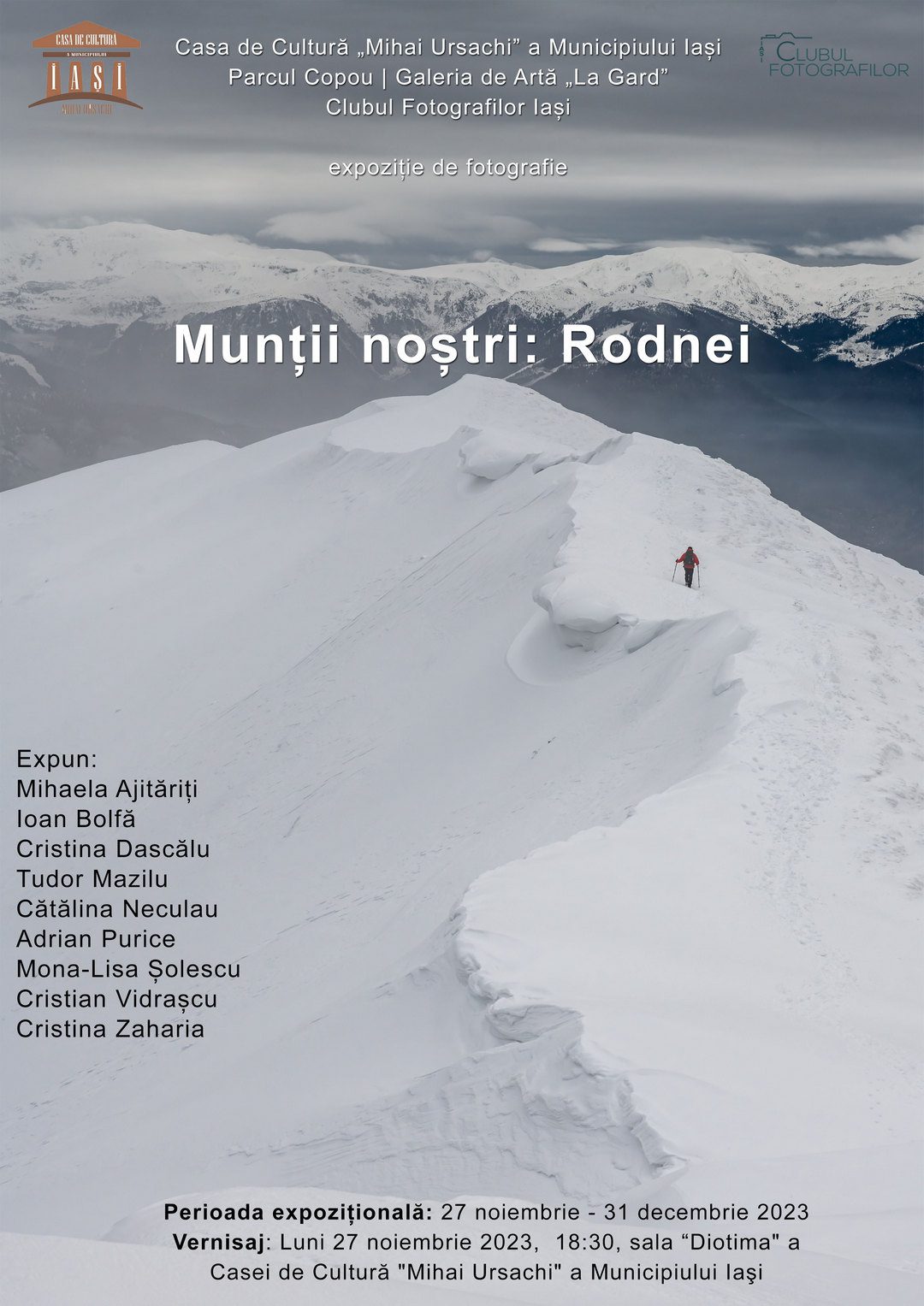 Afișul expoziției Munții noștri: Rodnei