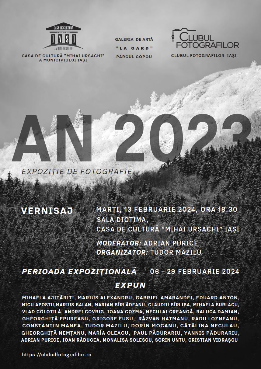 Afișul expoziției AN2023