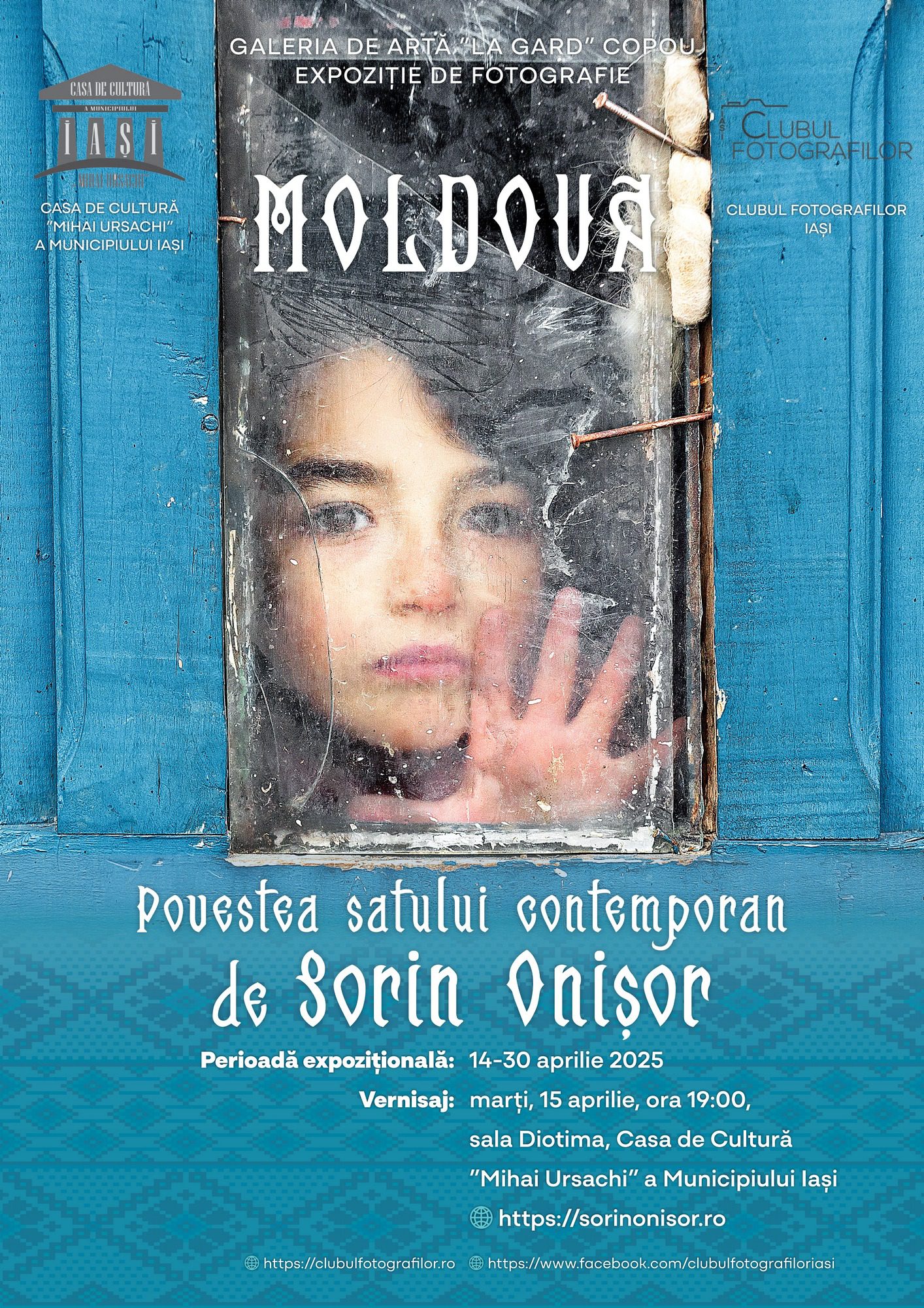 Afișul expoziției Moldova, povestea satului contemporan